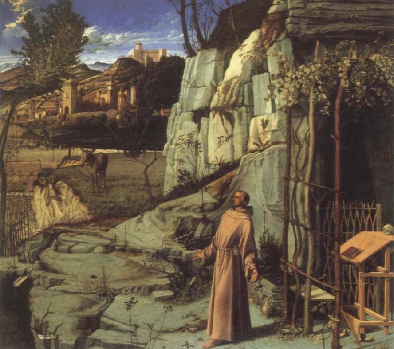 Giovanni Bellini st.francis in ecstasy Germany oil painting art